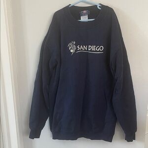 🔵San Diego California Navy Crewneck Sweater Unisex